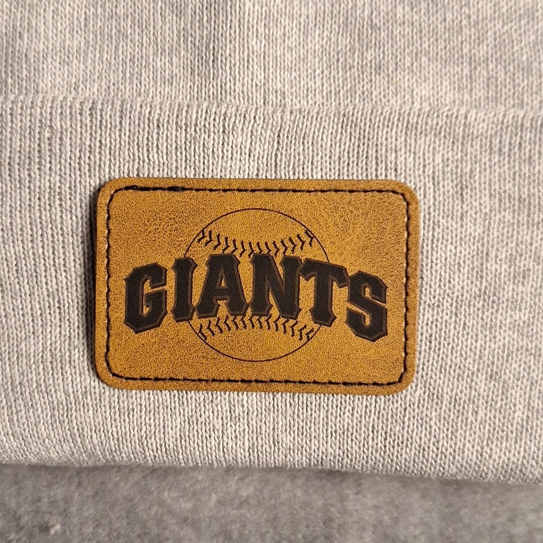 Giants Leather Rectangle Patch MLB (Patch Only)