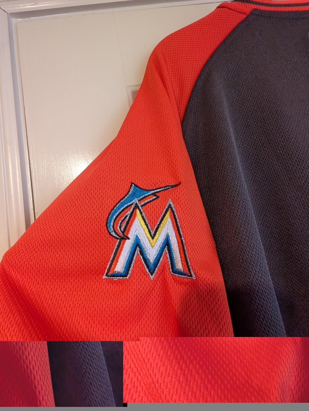 Authentic Miami Marlins Stitches MLB Baseball Jersey XL Stitched Lettering