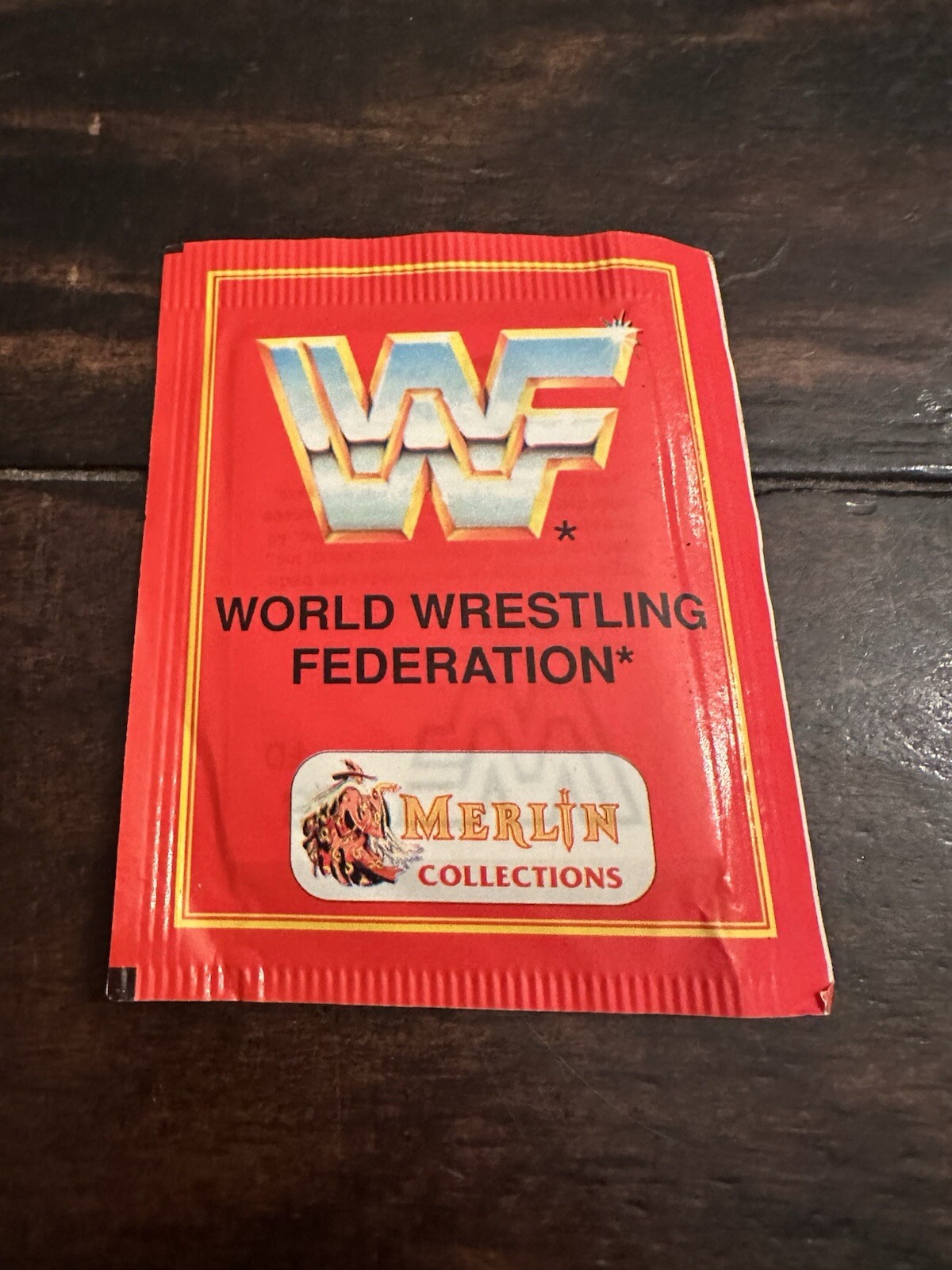 (1) Sealed Pack 1992 Merlin WWF World Wrestling Federation European Rare!!!