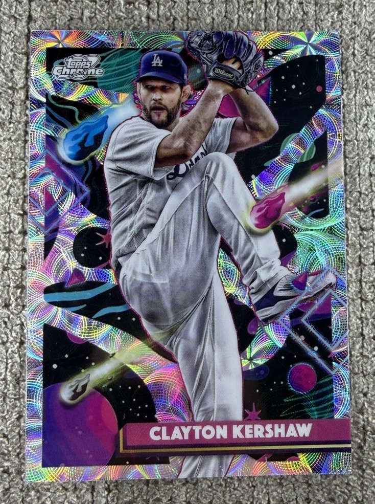 2025 Topps Cosmic Chrome – Clayton Kershaw #128 Nucleus Refractor