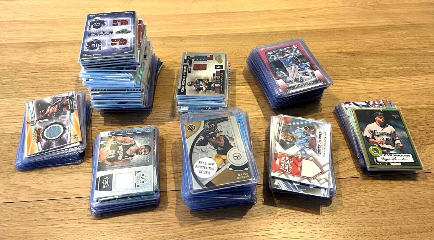 Lot of 181 MLB, NFL, NBA (& Other) ALL Autographs, Relics, & Numbered Cards