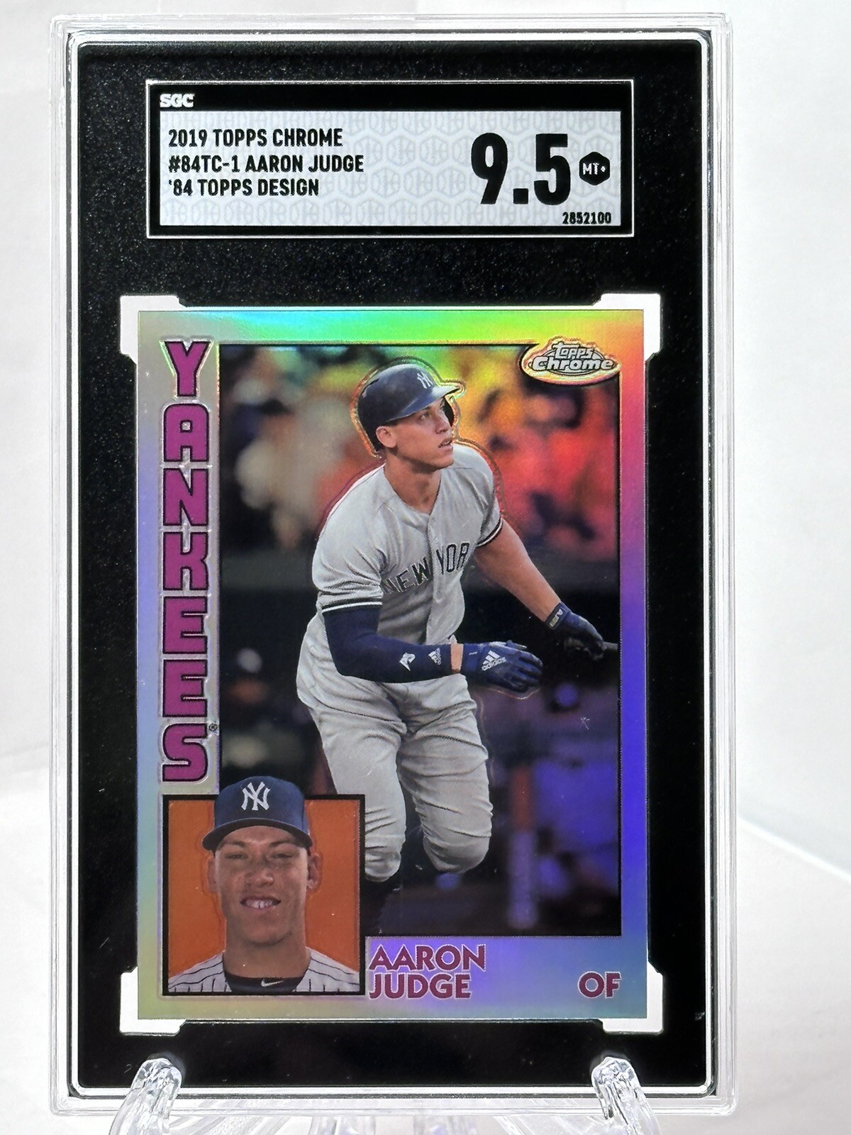 AARON JUDGE Topps Chrome Aaron Judge 1984 Topps Gem Mint #84TC-1 SGC 9.5