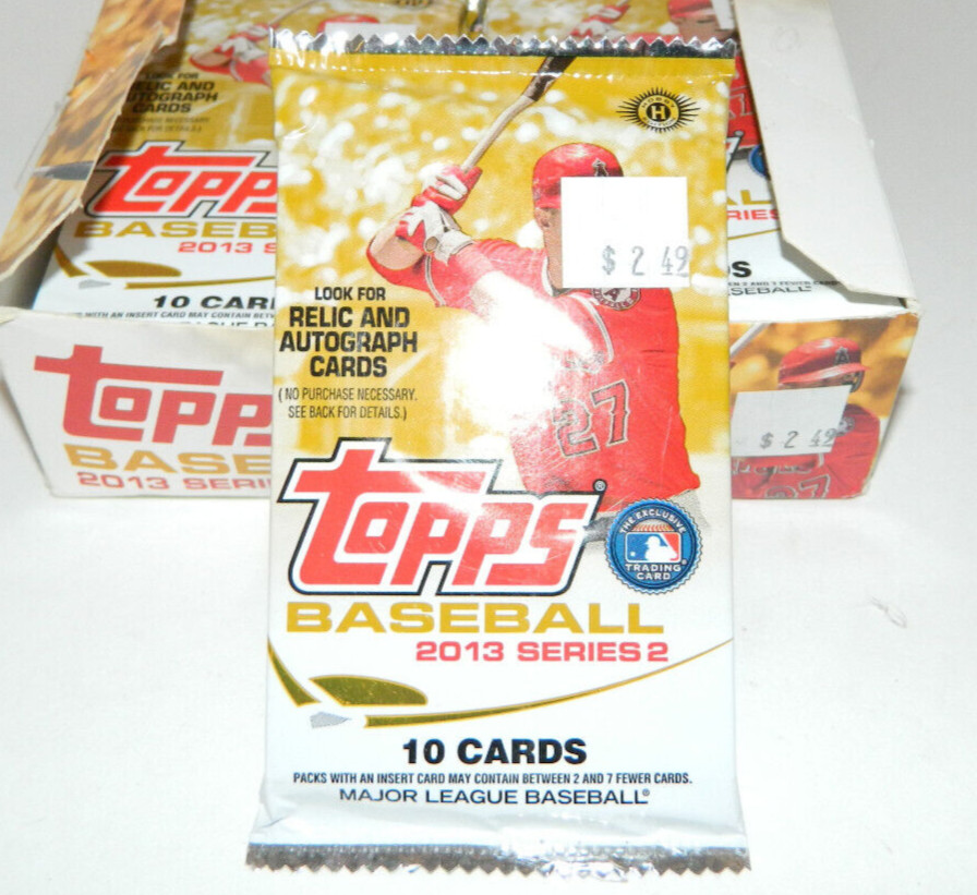 1 2013 Topps Series 2 Factory Sealed Hobby Baseball PACK NEW as is price sticker