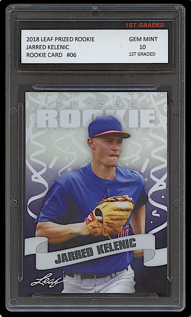 JARRED KELENIC 2018 LEAF PRIZED 1ST GRADED 10 ROOKIE CARD MLB SEATTLE MARINERS