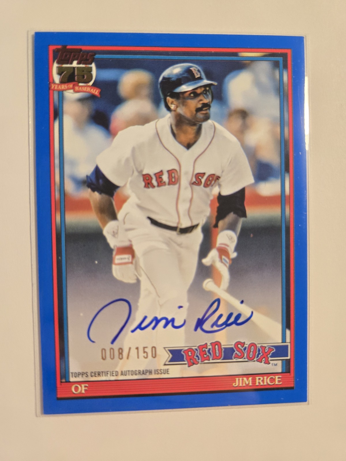 2026 Topps Series 1 Jim Rice Auto 1991 Throwback Blue SP #/150 🔥 Red Sox
