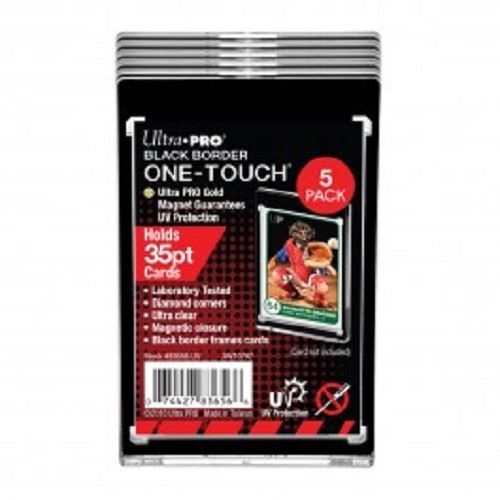 Ultra Pro 35PT Black Border UV ONE-TOUCH Magnetic Holder – 5 pack