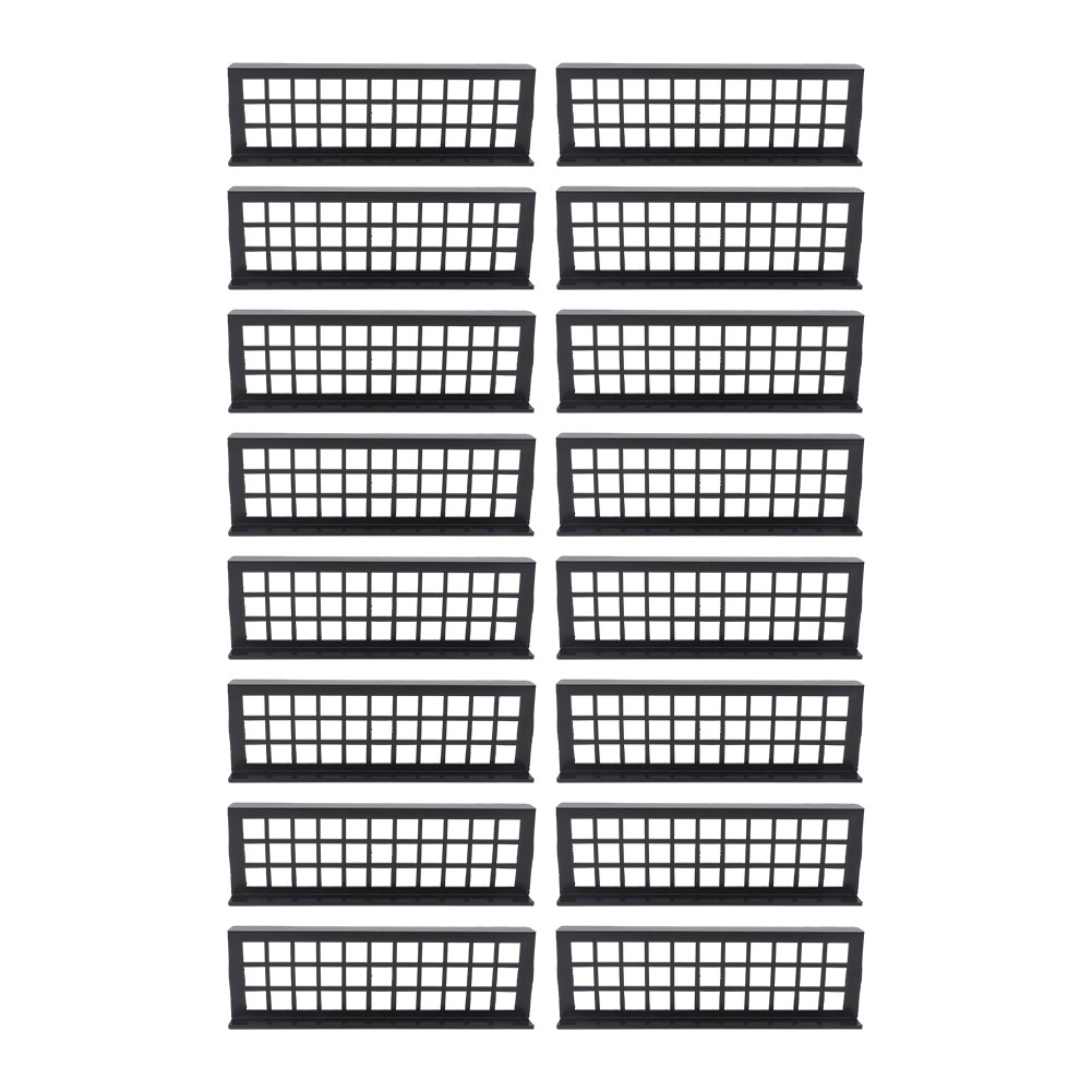 Display Case Card Riser Stands Compatible For Zion Case – 16 Risers 10.25″ L Set