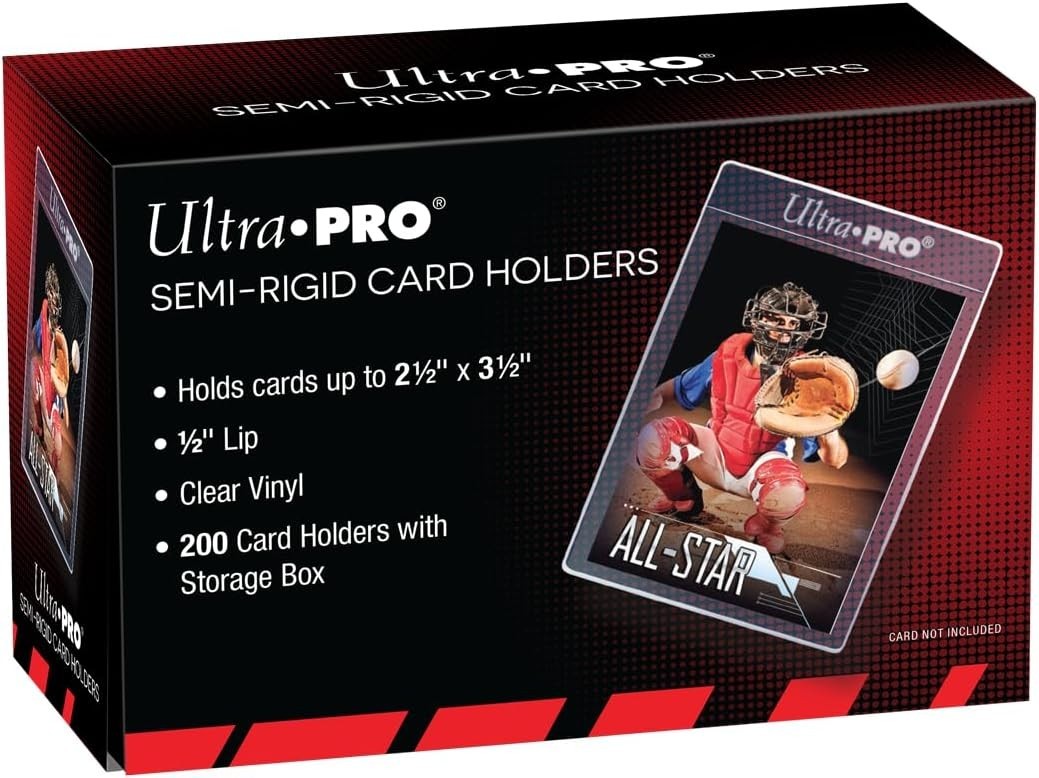 Clear 1/2″ Lip Card Sleeves 200 Count – Essential for Trading Card Preservation