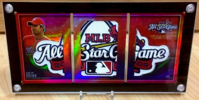 Topps Triple Threads Tri-fold Booklet Card Display Case w/Black Steel screws.