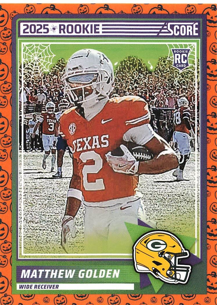 2025 Score – Rookies Matthew Golden #56 Pumpkin (RC)