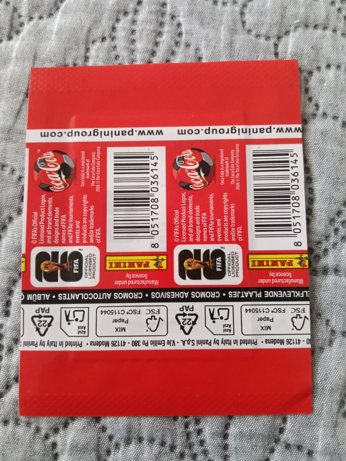 Packet Coca-Cola version Portugal Panini World Cup FIFA 2026