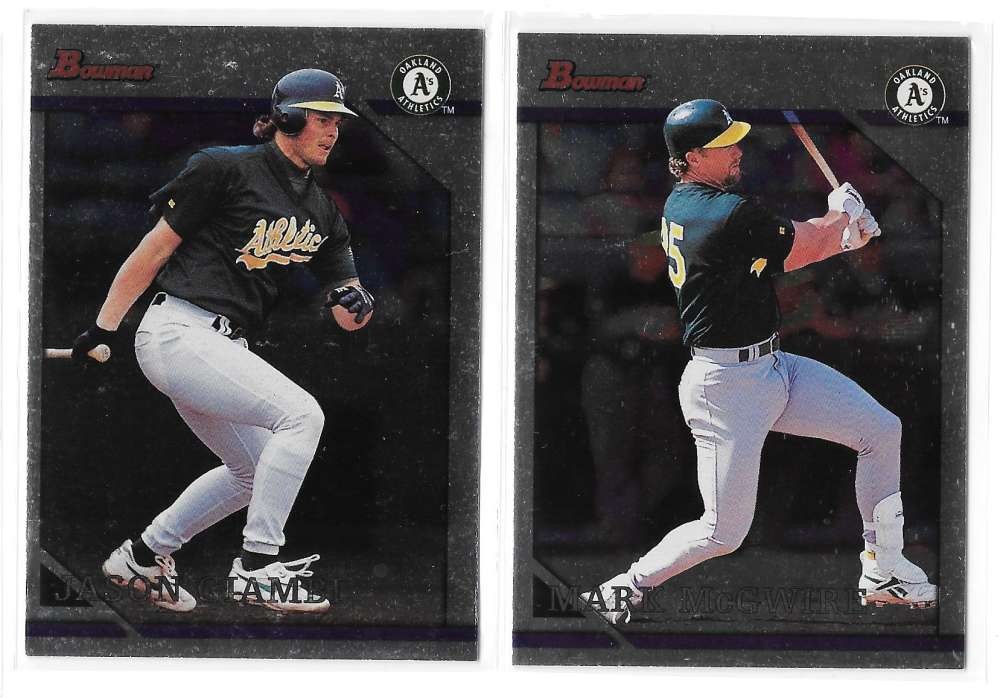 1996 Bowman Silver Foil – OAKLAND ATHLETICS / A’S Team Set