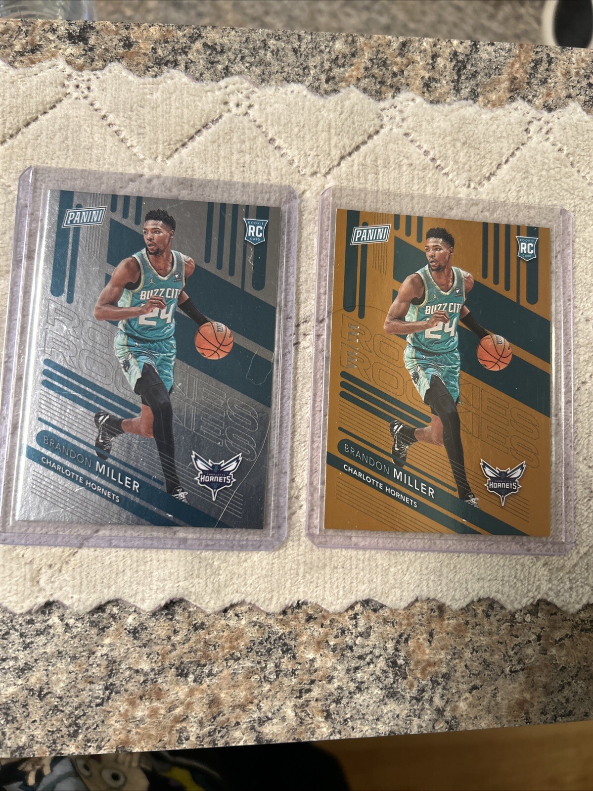 BRANDON MILLER /199 And Silver Foil 2 Card Lot Read Description