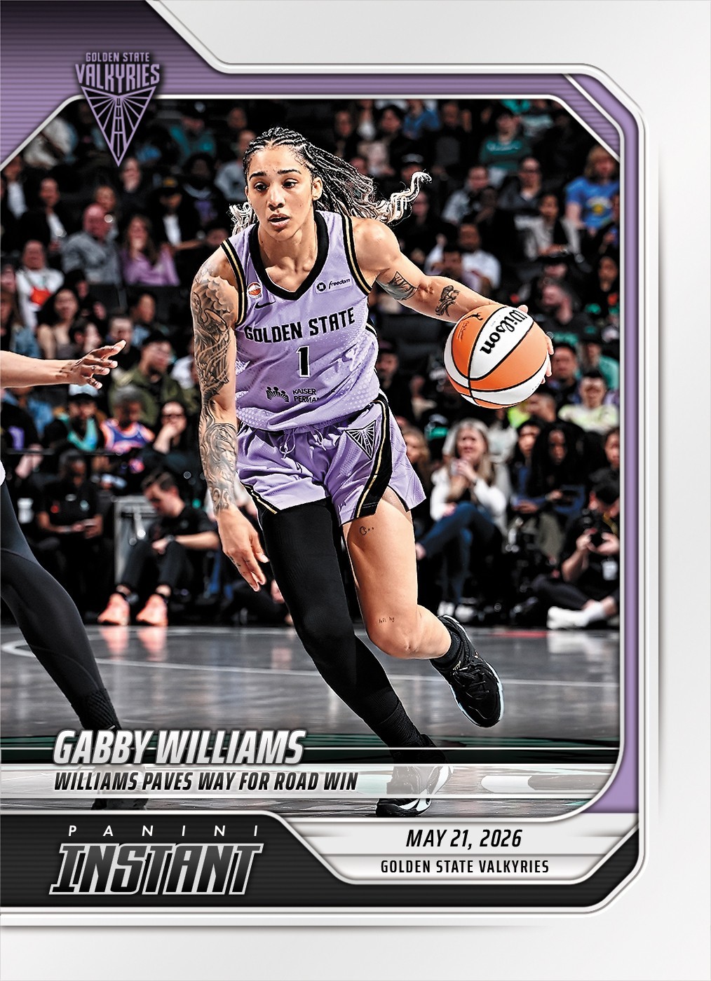 *PRESALE* 2026 Panini Instant WNBA Gabby Williams #77 ~ Golden State Valkyries