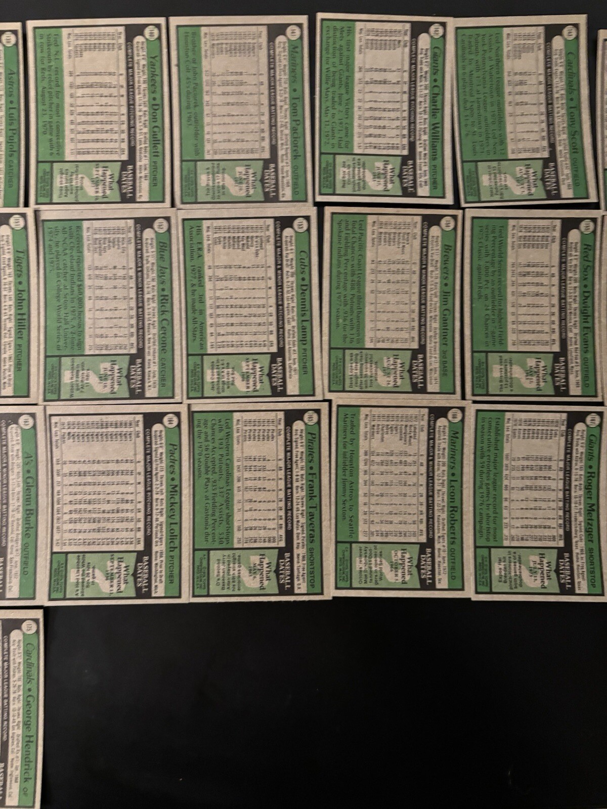 1979 Topps Baseball U-Pick #1-175 EX