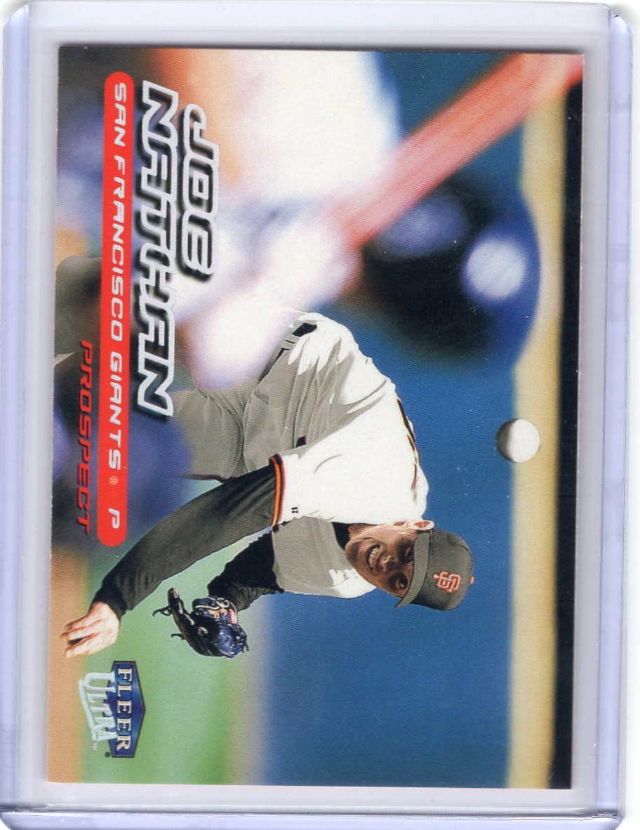JOE NATHAN 2000 Fleer Ultra PROSPECT SHORTPRINT #252 – GIANTS