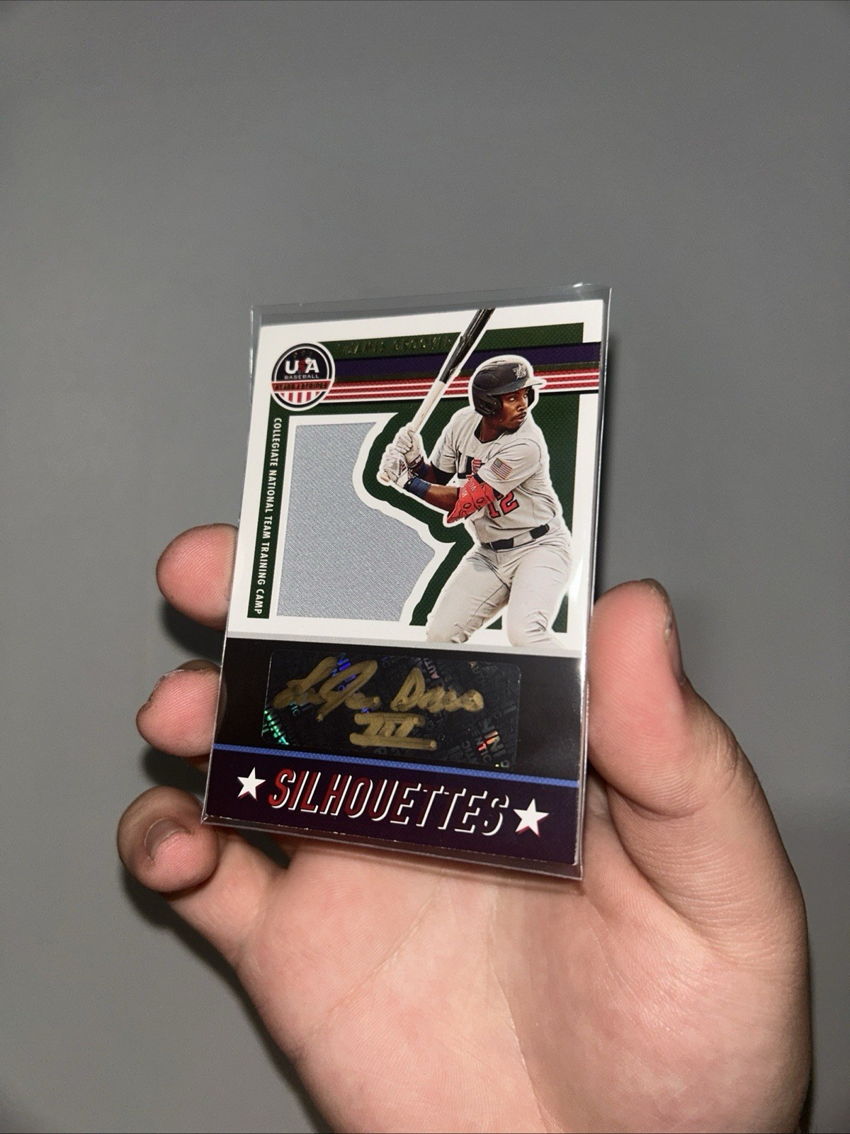 Stripes – USA Silhouettes Signatures Gino Groover #SIL-LG /90 (AU, MEM, RC)