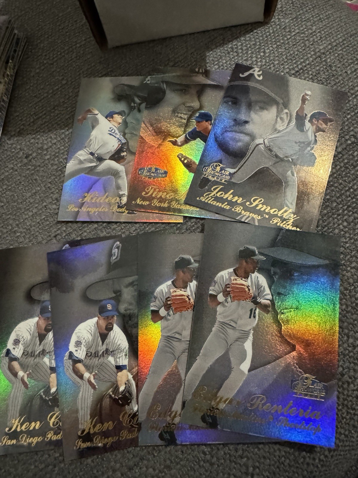 1998 Flair Showcase Baseball Row 1,2,3 Lot Of 71 & Topps Gold Label 18 Cards