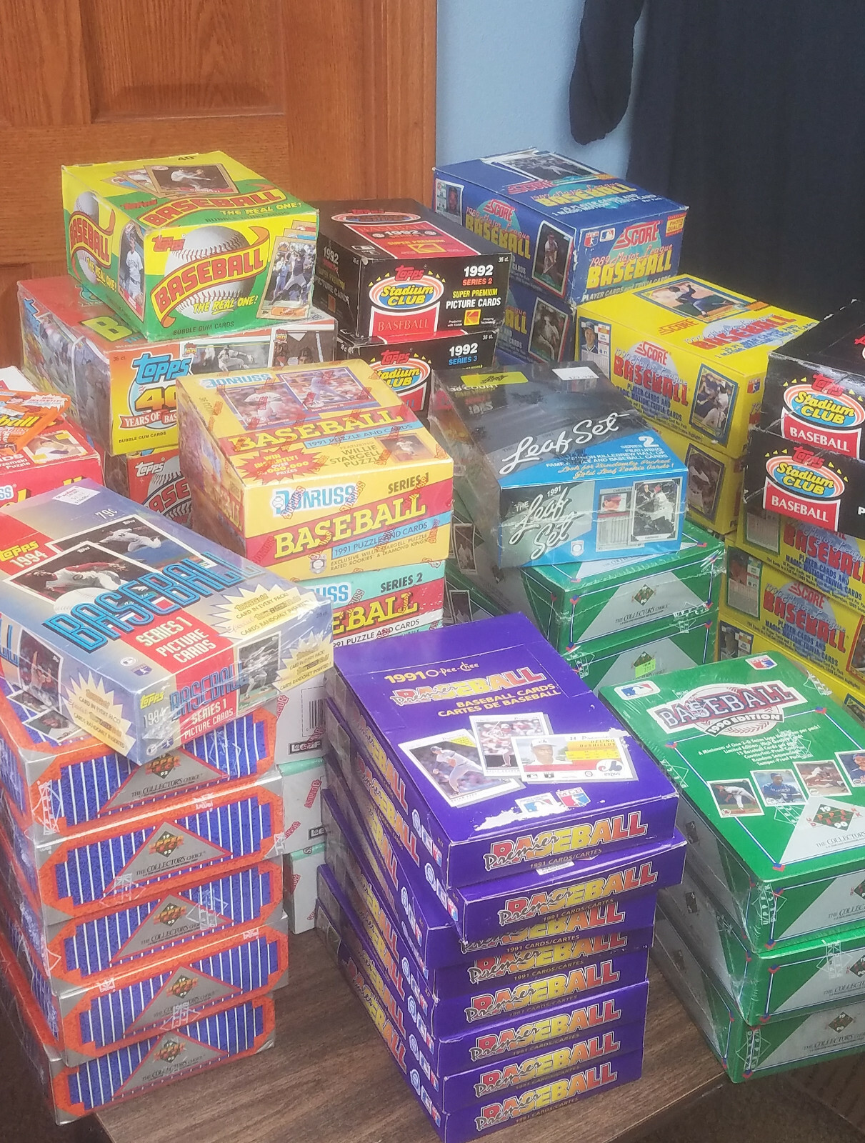 Old Baseball Cards Unopened Packs from Wax Box – Vintage 100 Card Lot Plus BONUS
