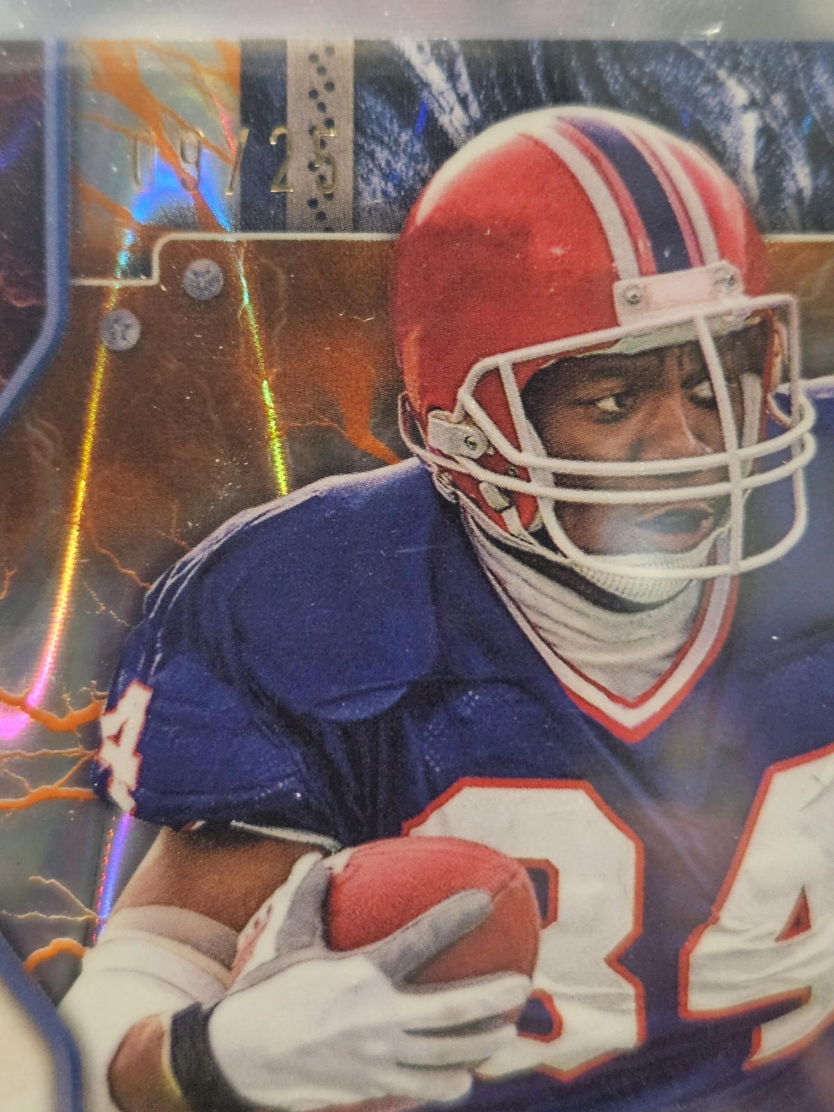 2024 Topps Resurgence – Thurman Thomas #10 Orange Power Surge /25 Refractor /25