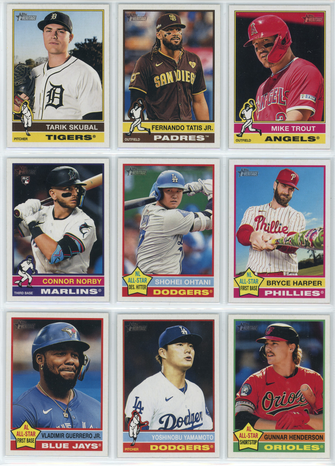 2025 Topps Heritage – Base – #1-200 – You Pick/Choose – FREE SHIPPING