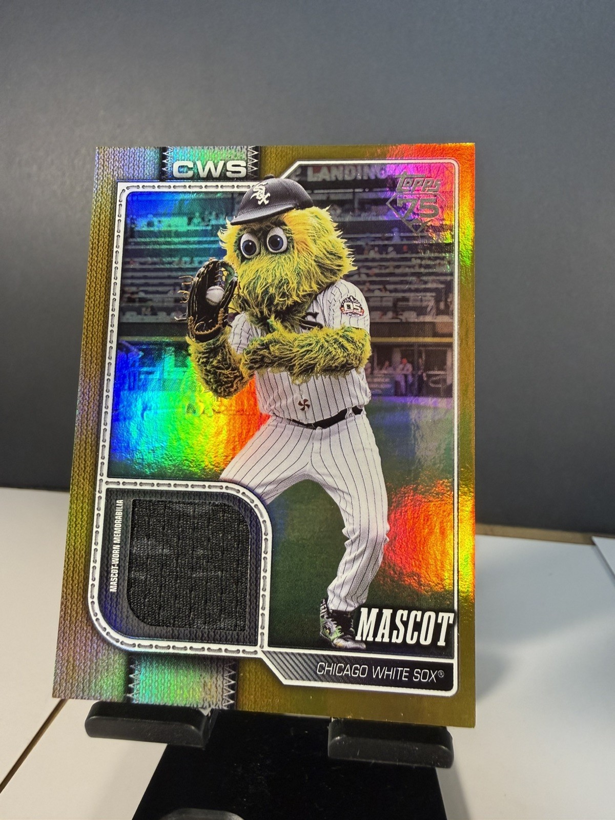 2026 Topps Mascot Relics Gold 3/50 #MAS-CWS Chicago White Sox