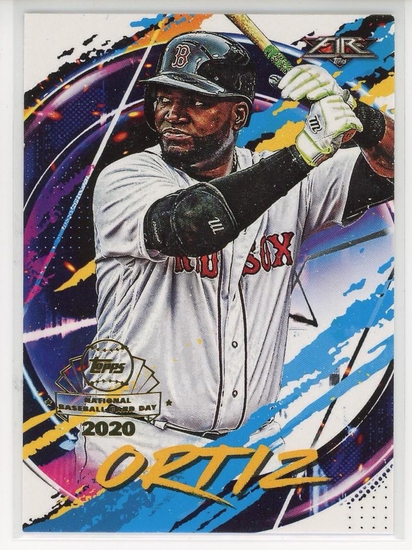 2020 Topps Chrome #FP-8 David Ortiz Topps Fire NBCD Preview Boston Red Sox