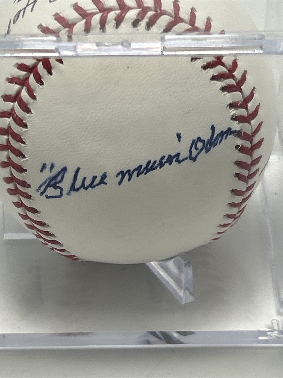 Multi Autograph Baseball Gaylord Perry Blue Moon Odom George Foster MLB