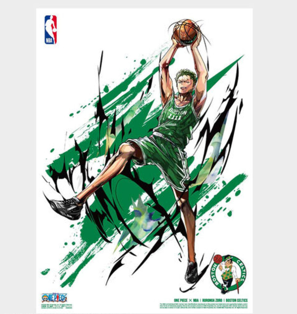 ONE PIECE x NBA Mini Poster Set 10 Sheets Limited Japan Official New