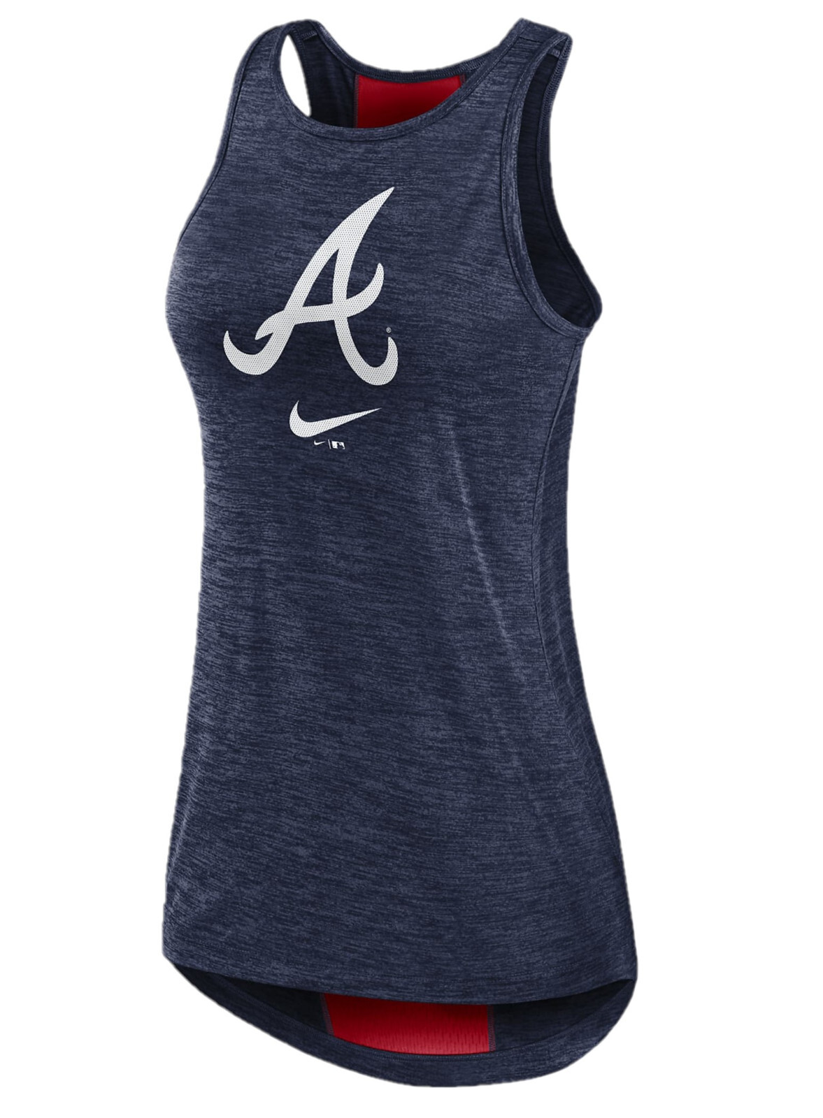 Nike Women’s Atlanta Braves Right Mix High Neck Racerback Tank Top Midnight Blue