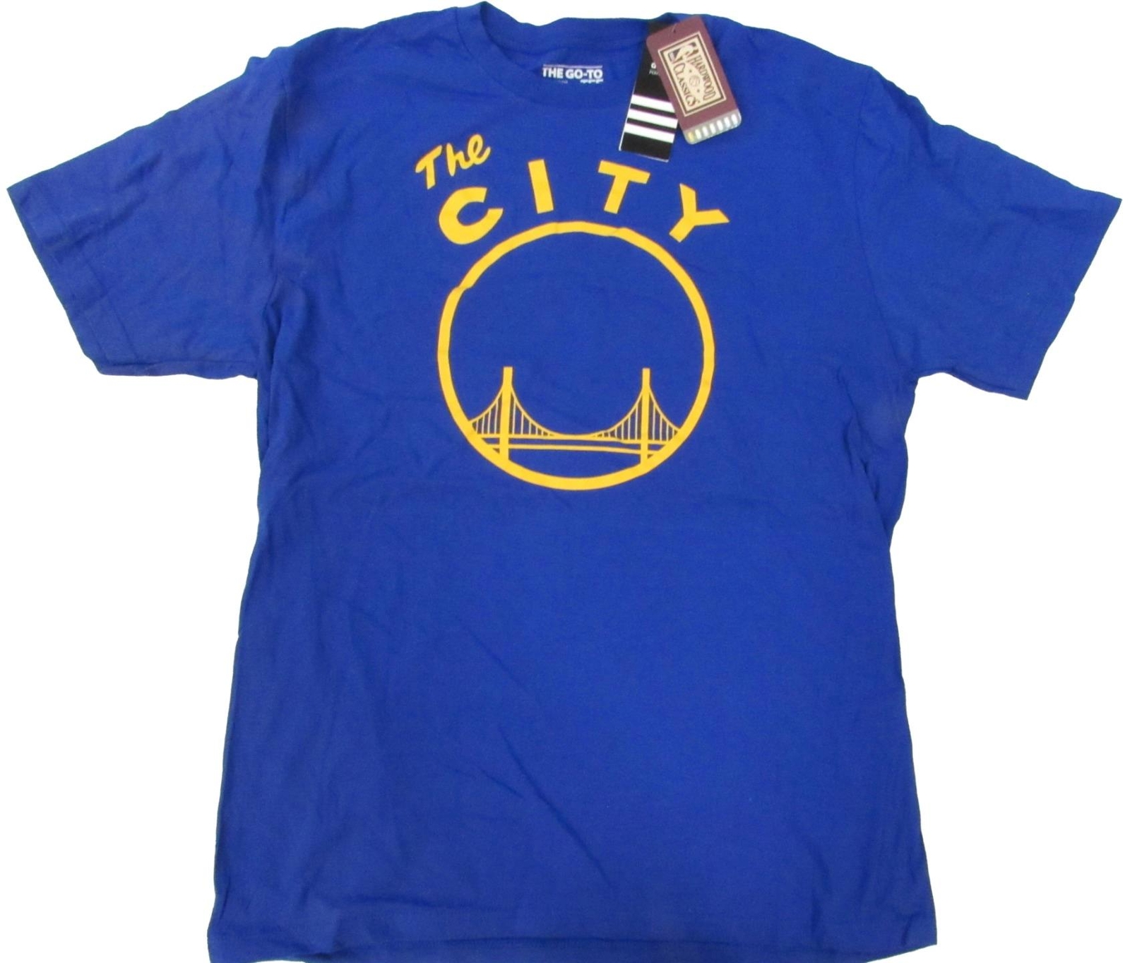 New The City Golden State Warriors Mens Sizes M-L Adidas Blue Shirt