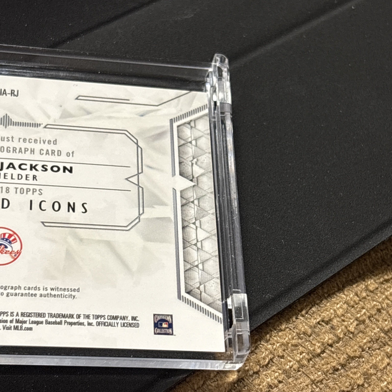 Reggie Jackson 2018 Topps Diamond Icons Auto Signed on Card #10/25 Yankees HOF