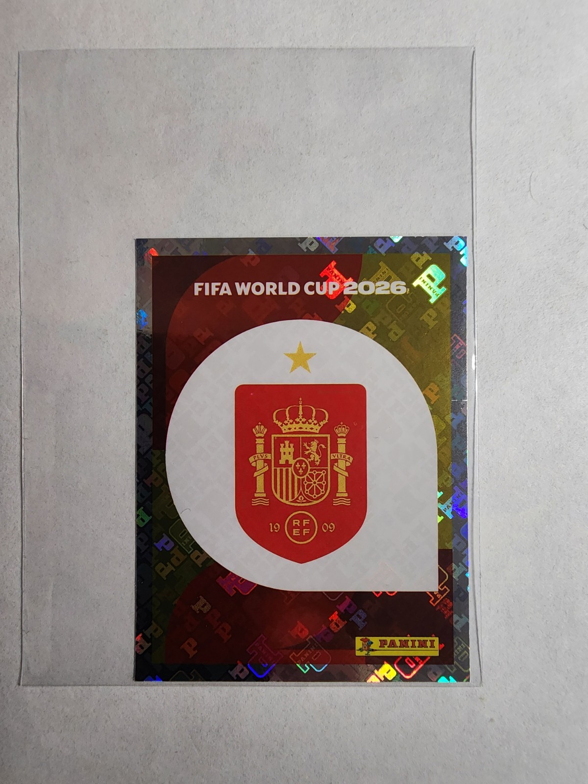 2026 Panini Fifa World Cup 26 – Spain #ESP 1 – Team Logo Foil Sticker US Edition