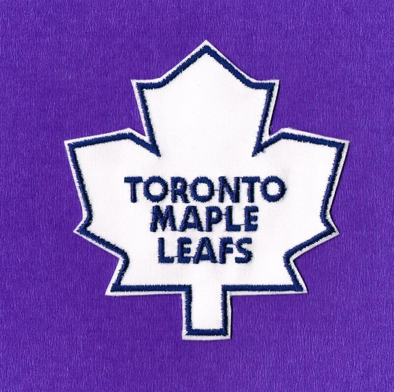 TORONTO MAPLE LEAFS EMBROIDERED NHL PATCH – 3 3/4 inches TALL