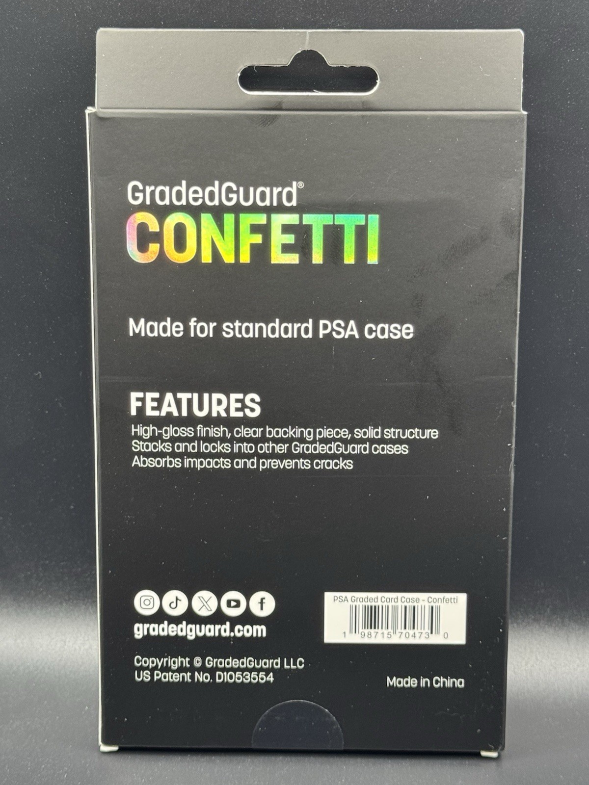 GradedGuard PSA Graded Card Case Guard Protector CONFETTI – Multiple Available