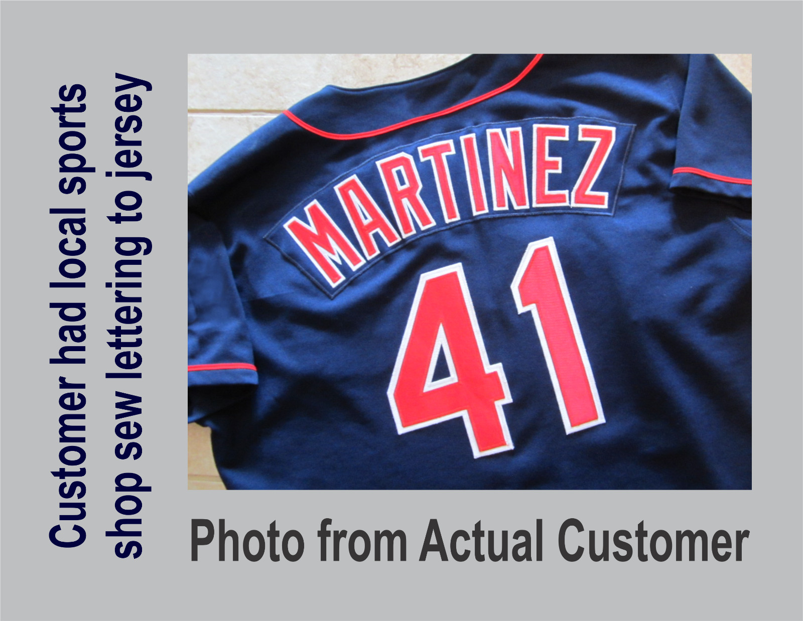 VARSITY Tackle Twill Pro Authentic Jersey Number Kit Like Yankees Braves Tigers