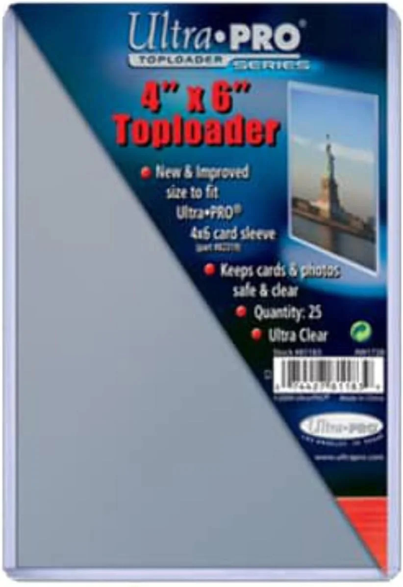 Ultra Pro 4 X 6 Toploader 25ct