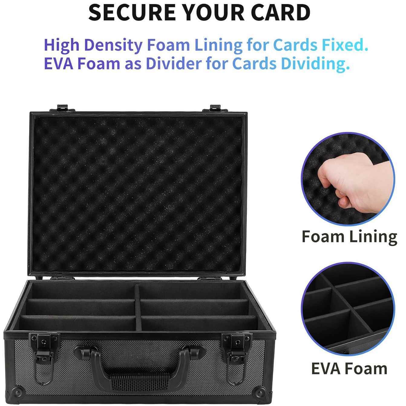 Graded Card Case Storage Box for 600+ 35PT 3″x4″ Toploaders Trading Sports Card
