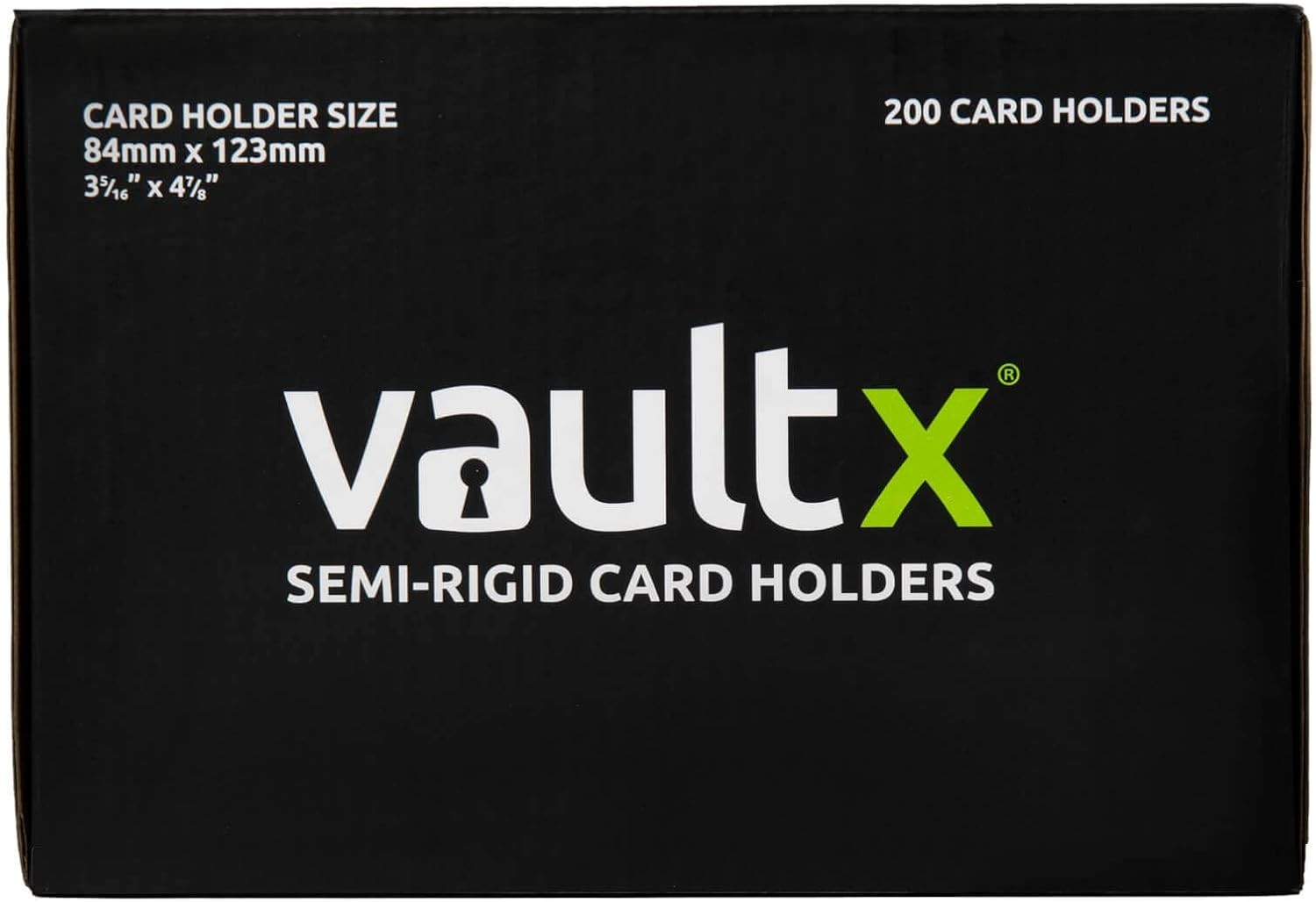 Easy Insert Semi-Rigid Trading Card Holders – 200 Pack for Maximum Preservation