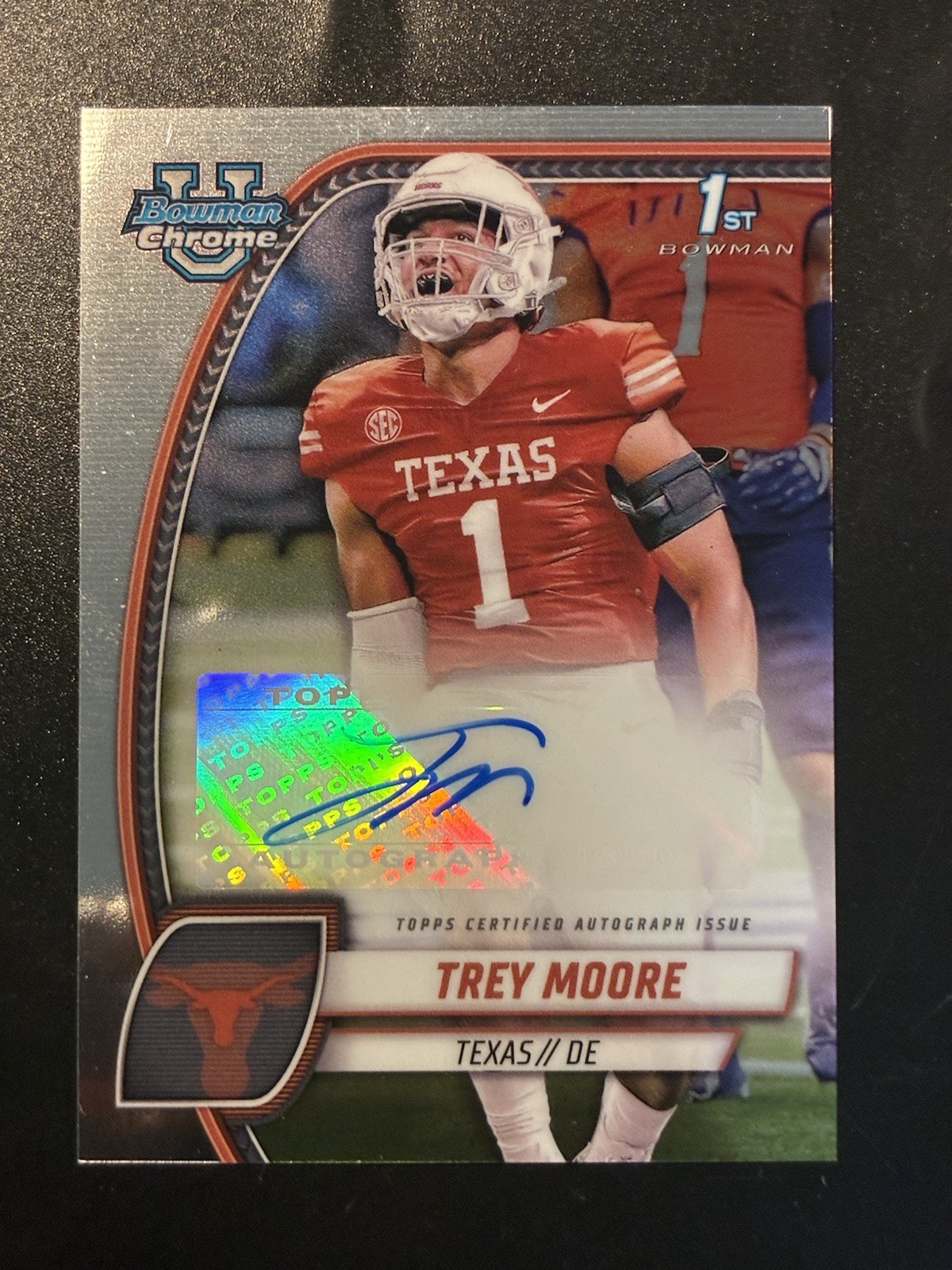 2024 Bowman Chrome U Trey Moore Auto – Texas