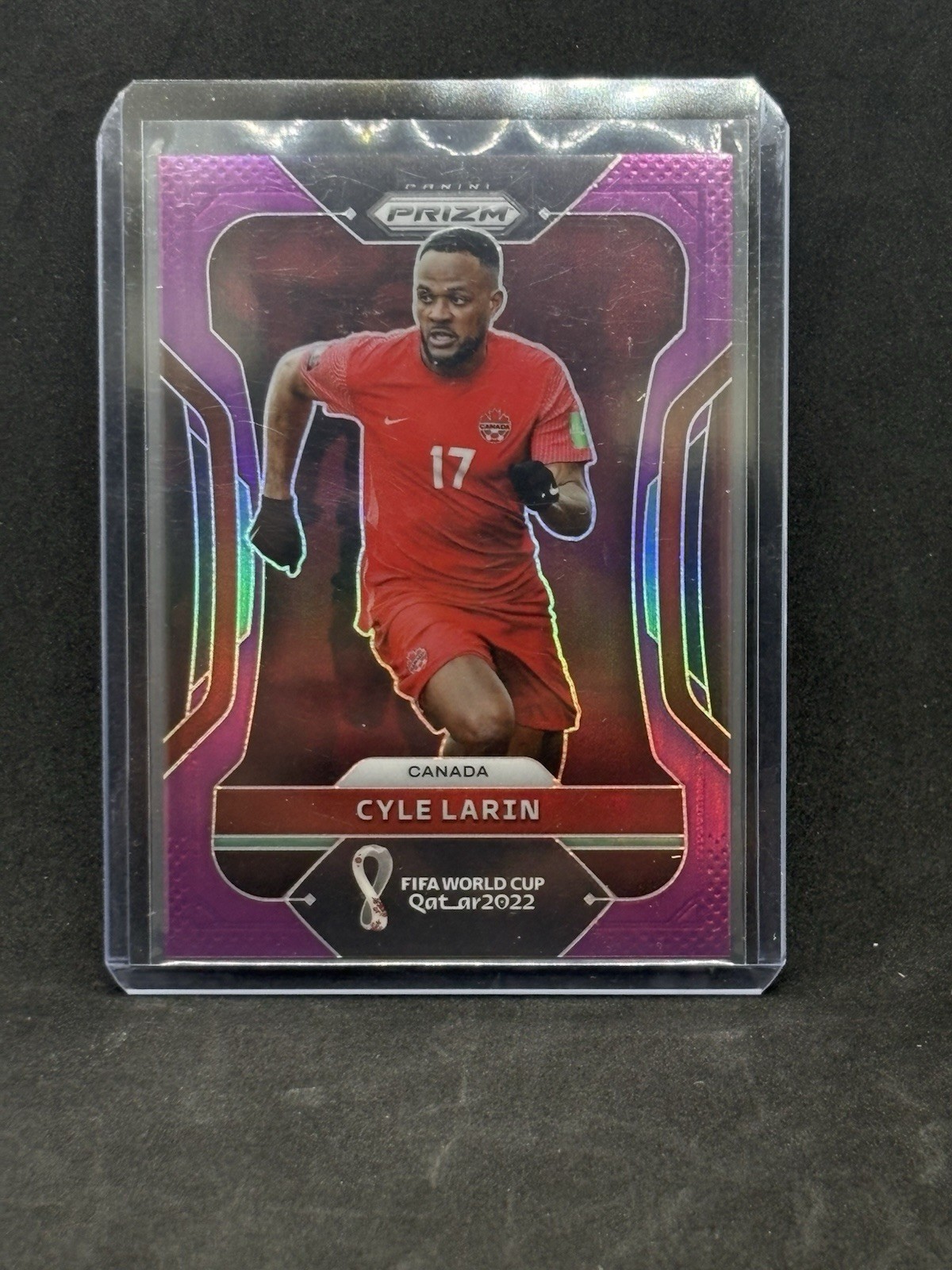 2022 Prizm World Cup Cyle Larin Purple /199 #47