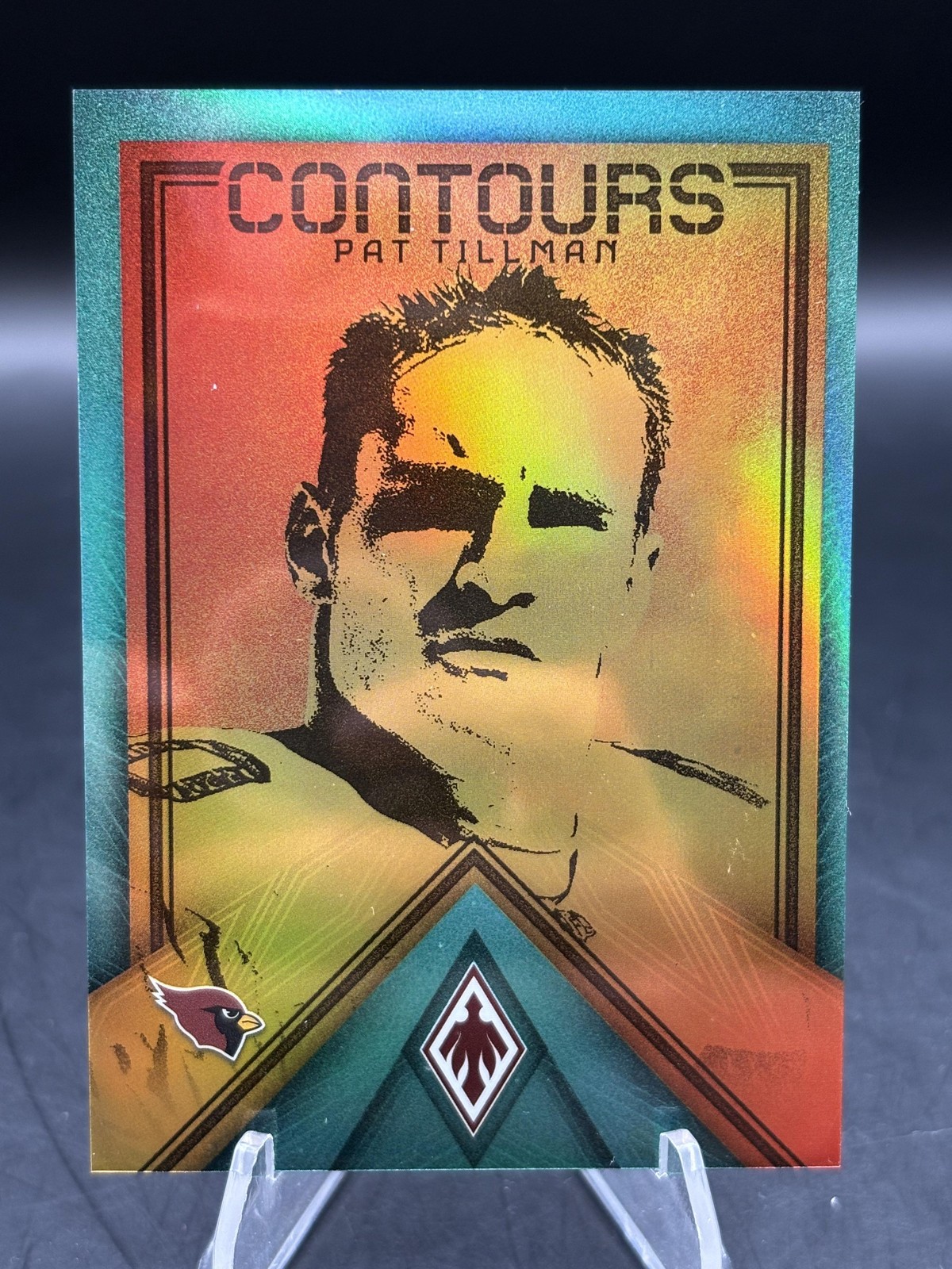 2022 Panini Phoenix #CT-10 Pat Tillman Contours Teal #/150
