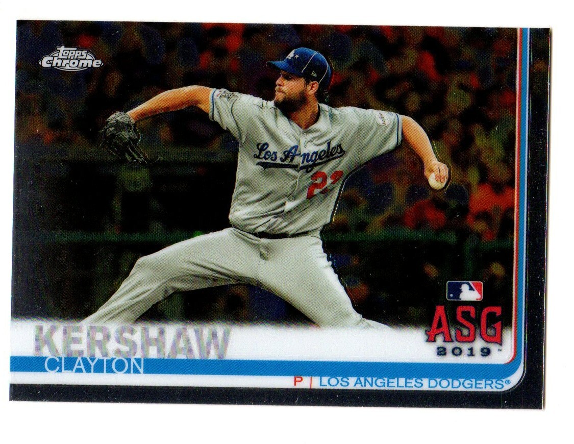2019 Topps Chrome Update #91 Clayton Kershaw LOS ANGELES DODGERS Ace