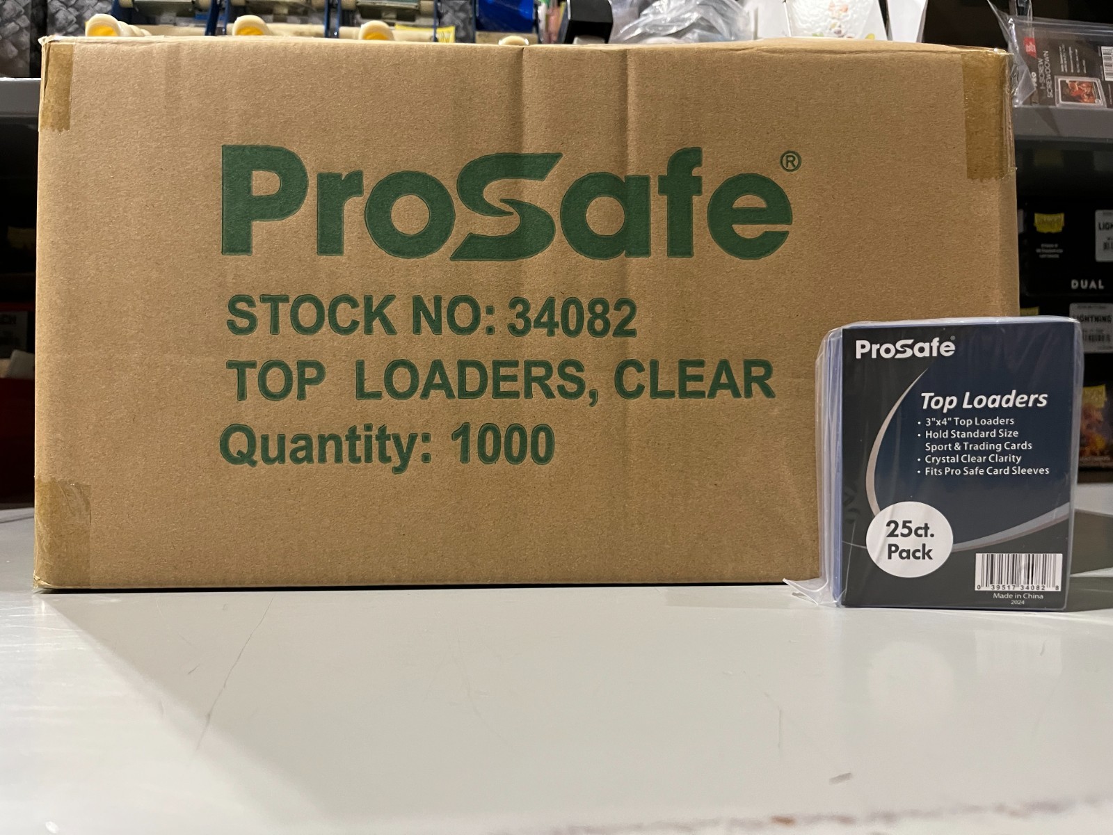 1000 Pro Safe 3×4 Sports Card Toploaders 1 case Stock 34082