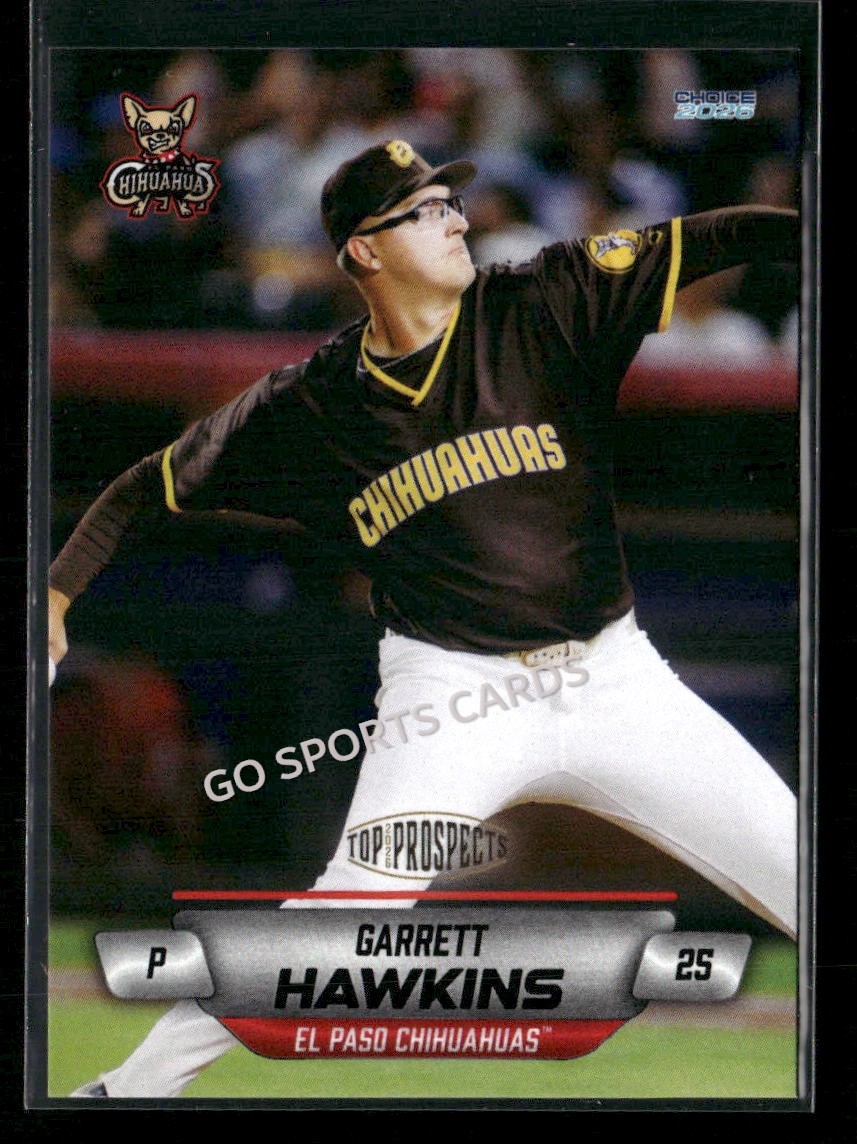 2026 AAA Top Prospects El Paso Chihuahuas Garrett Hawkins RC Rookie Padres