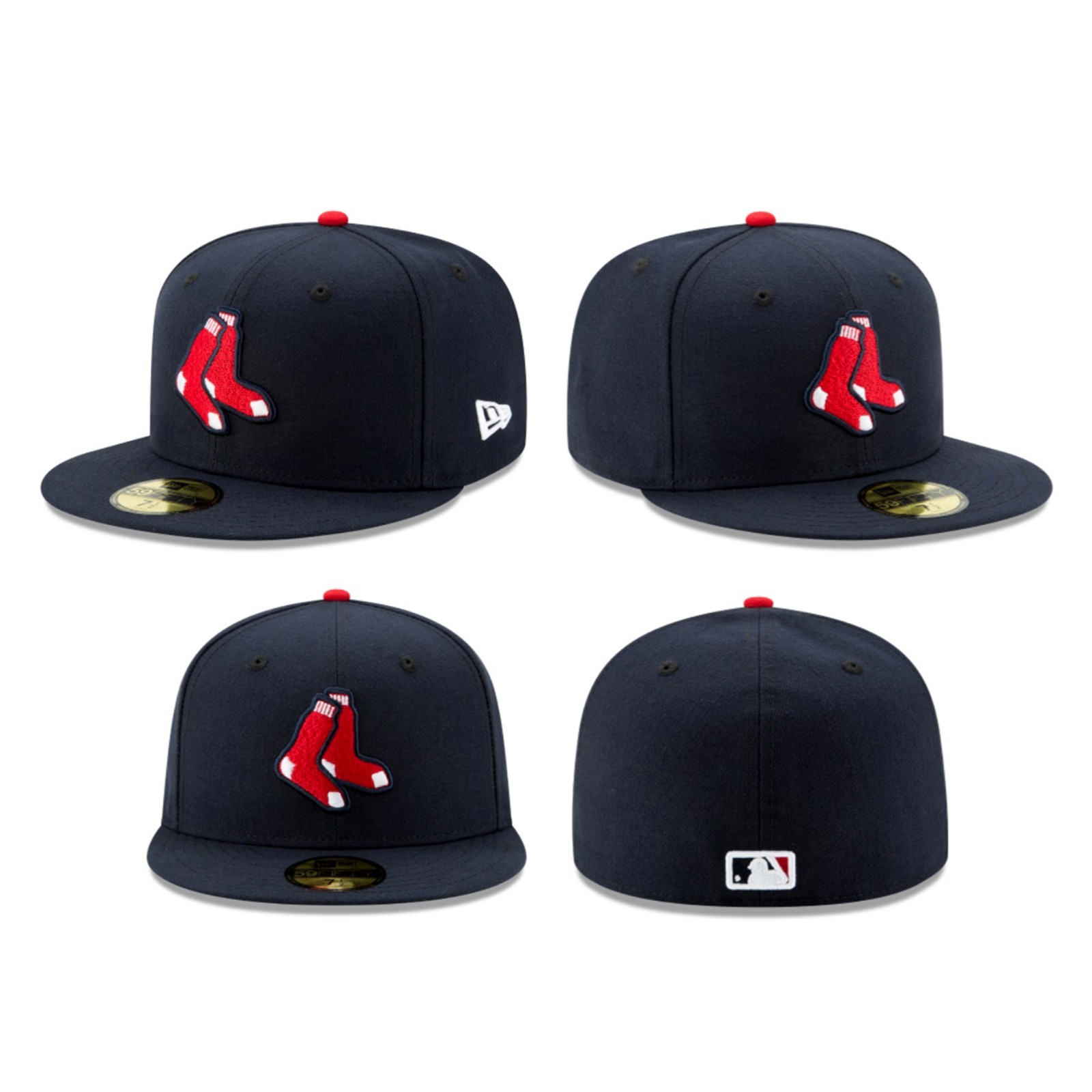 Boston Red Sox BOS MLB Authentic New Era 59FIFTY Fitted Cap – 5950 Hat