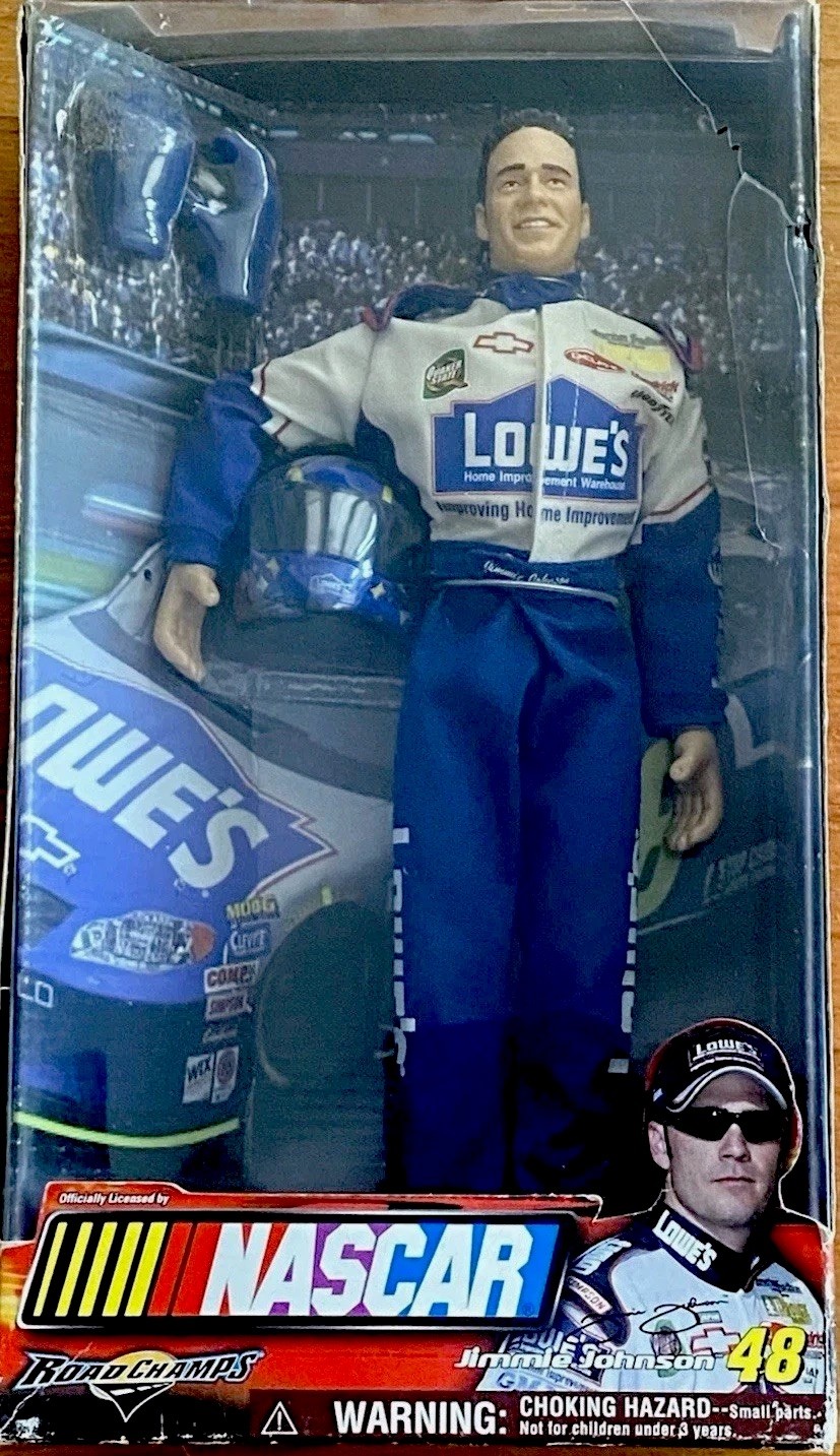 NASCAR ROAD CHAMPS 12” ACTION FIGURE – #48 JIMMIE JOHNSON LOWES NIB