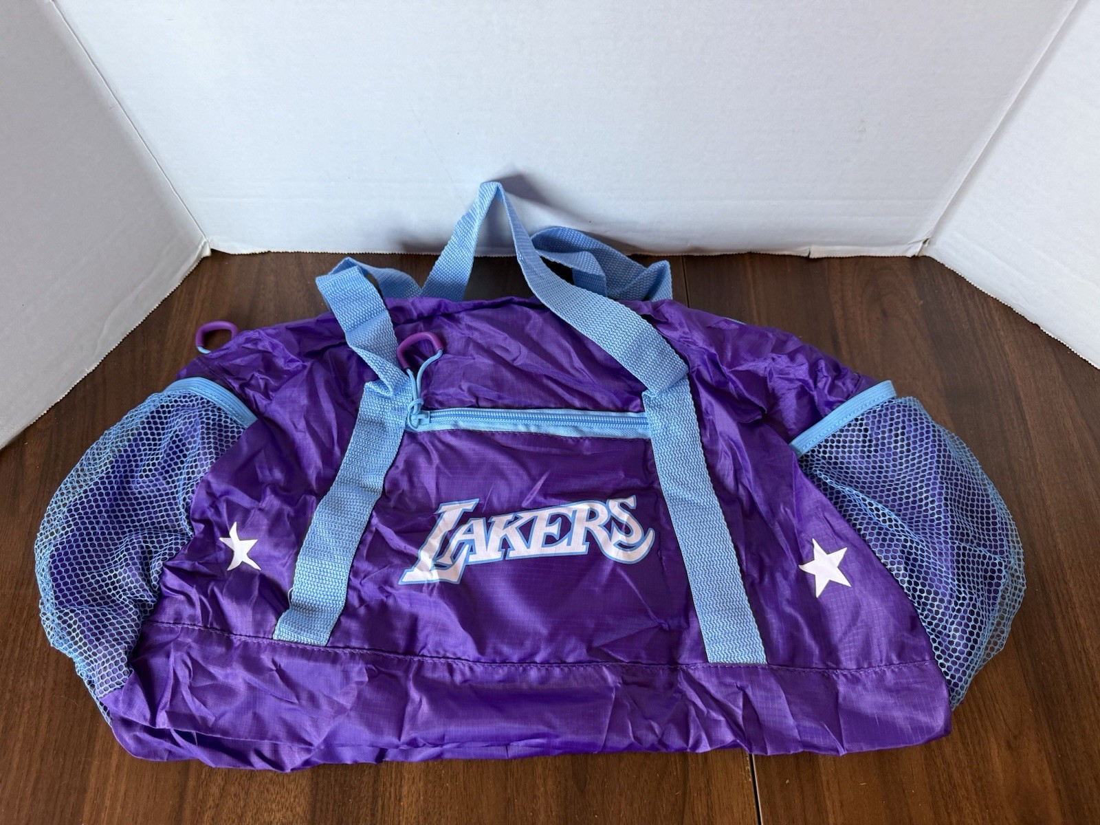 Compact Pocket Foldable Bag Los Angeles Lakers Travel NWOT