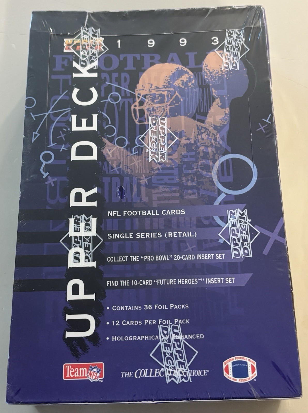 1993 Upper Deck FOOTBALL NFL Hobby Box 36 Sealed Packs