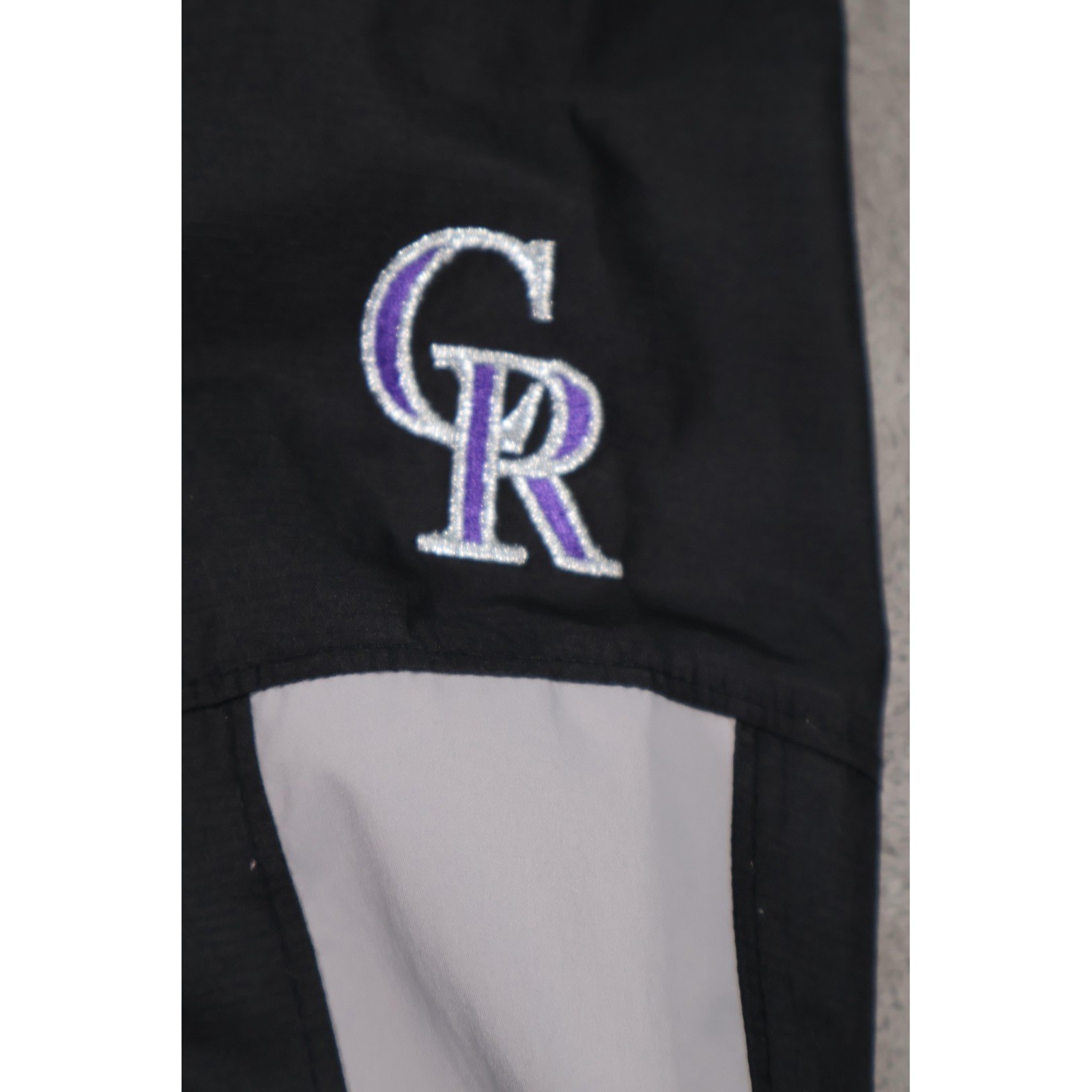 Colorado Rockies Jacket Mens XL Black MLB Baseball Pullover Windbreaker Majestic